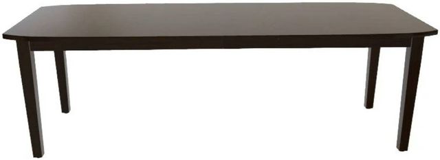 Mavin Customizable 72" Boat Extendable Dining Table with 2 Leaves-1