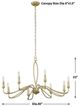 Uttermost® Corella Textured Soft Gold 8 Light Chandelier-2
