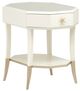 Michael Amini® La Rachelle Glass Top Octagonal End Table with Medium Champagne Legs-0