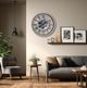 YHD Silver Framed 32" Round Gear Clock-1