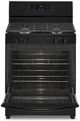 Whirlpool® 30" Black Freestanding Gas Range-1