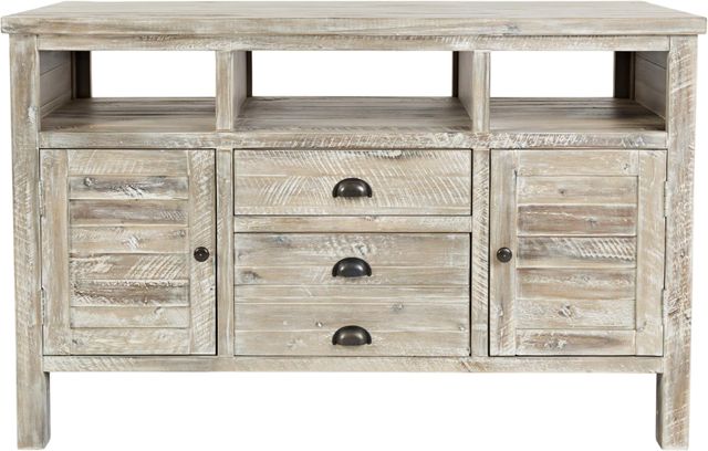 Jofran Inc. Artisan's Craft Washed Gray 50" Media Console-1