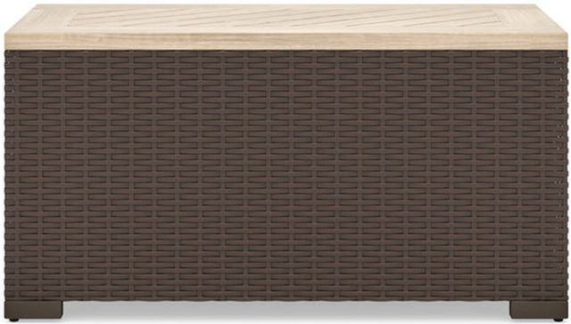 homestyles® Palm Springs Brown Outdoor Removable Top Storage Table-1
