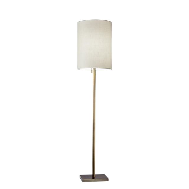 Adesso® Liam Antique Brass Floor Lamp-0