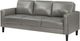 Coaster® Ruth Gray Upholstered Track Arm Sofa-2