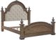 Liberty Furniture Carlisle Court Chestnut/Sand Queen Upholstered Poster Bed-0
