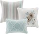 Olliix by Madison Park Green King/California King Willa 6 Piece Reversible Coverlet Set-1