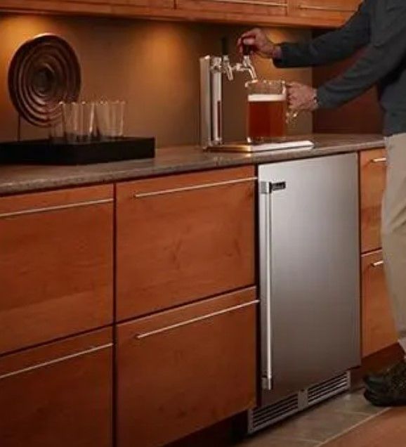 Perlick® Signature Adara Series 5.2 Cu. Ft. Stainless Steel Beer Cooler/Kegerator-1