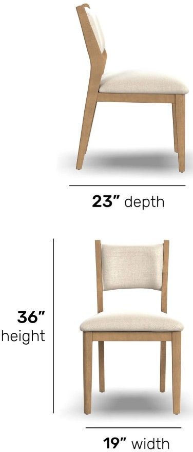 Flexsteel® Normandy 2-Piece Driftwood Upholstered Dining Chair Set-2