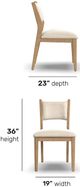 Flexsteel® Normandy 2-Piece Driftwood Upholstered Dining Chair Set-2