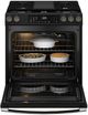 GE® 600 Series 30" Black Slate Slide-In Gas Range-3