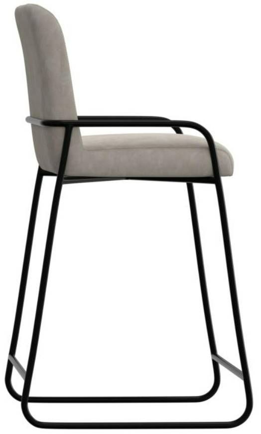 International Furniture Direct Seating Black/Ivory Bar Stool-3