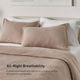 BEDGEAR® Performance® 3-Piece Arrowhead/Blush Moisture-Wicking King Duvet and Sham Set-2