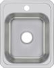 Elkay Celebrity® Brushed Satin 17" x 21-1/4" x 6-7/8" 1-Hole Single Bowl Drop-In Sink-1