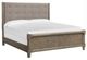 Magnussen Home® Claremont Smokey Taupe King Panel Bed with Upholstered Headboard-0