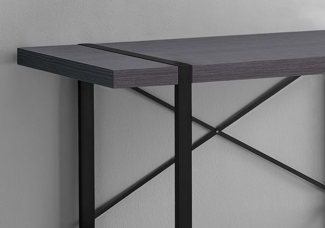 Monarch Specialties Inc. 48"L Grey and Black Metal Computer Desk-3