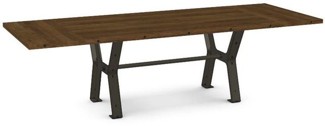Amisco Customizable Parade 42" Solid Birch Bar Table with Two Leaf's -0