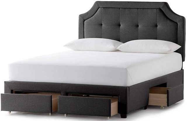 Malouf® Watson Charcoal Full Platform Bed Base-3