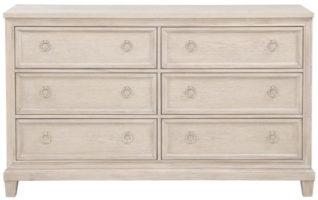 Coaster® Pembroke Washed Oak Dresser Cabinet and Mirror-1
