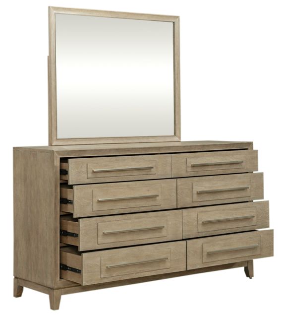 Liberty Furniture Brentwood Sandstone Dresser and Mirror-4