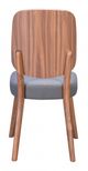 Zuo® Alberta Walnut/Dark Gray Dining Chair-1