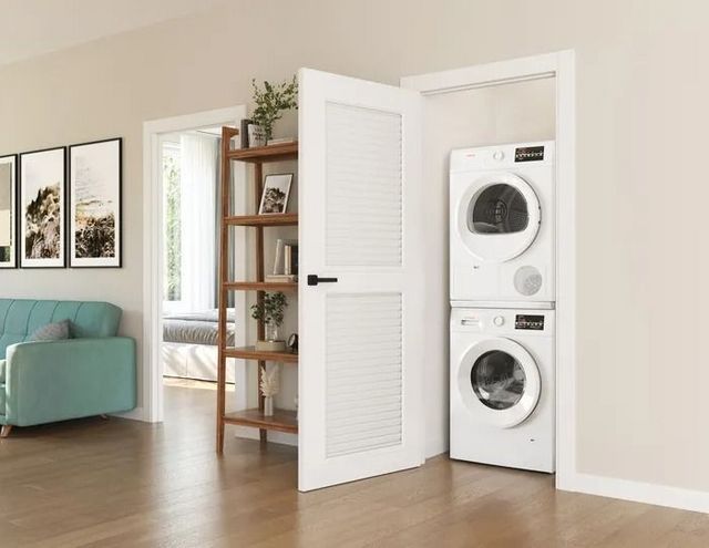 Bosch 300 Series 24" White Front Load Compact Washer -18