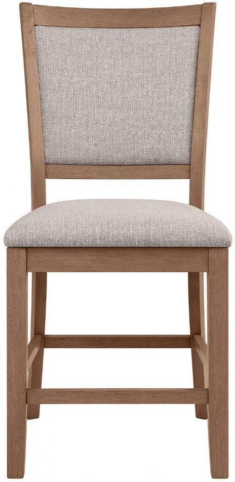 Homelegance® Anya 5-Piece Beige/Driftwood Counter Height Dining Set-3