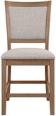 Homelegance® Anya 5-Piece Beige/Driftwood Counter Height Dining Set-4