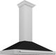 ZLINE 48" Black Matte Wall Mounted Range Hood -1