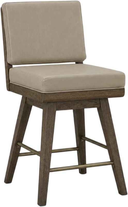 Bernards Elure Latte Swivel Counter Stool-0