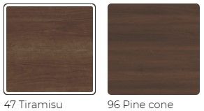 Amisco Customizable Calypso Walnut Oval Coffee Table-2