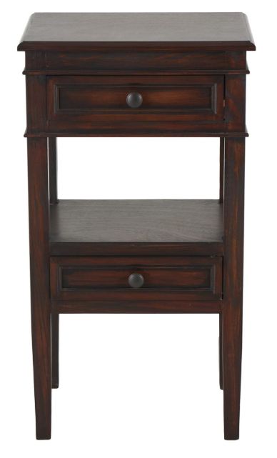 Deco Marche Brown 2-Drawer Accent Table-1