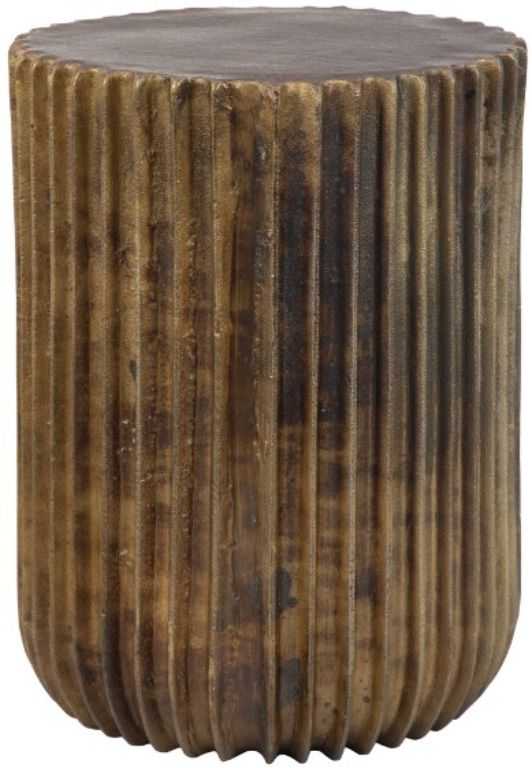 Uttermost® Peaks and Valleys Antique Gold Accent Table-3