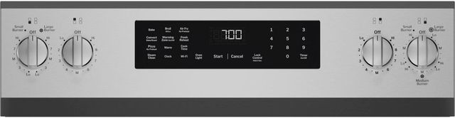 GE Profile™ 30" Fingerprint Resistant Stainless Steel Smart Freestanding Electric Convection Range with No Preheat Air Fry and EasyWash™ Oven Tray-3