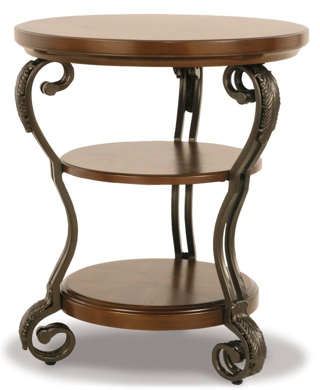 Signature Design by Ashley® Nestor Medium Brown Chair Side End Table-0