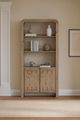 Bernards Pagosa Beige Bowtie Bookcase-4