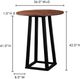 Moe's Home Collection Tri-Mesa Brown Bar Table with Black Base-3