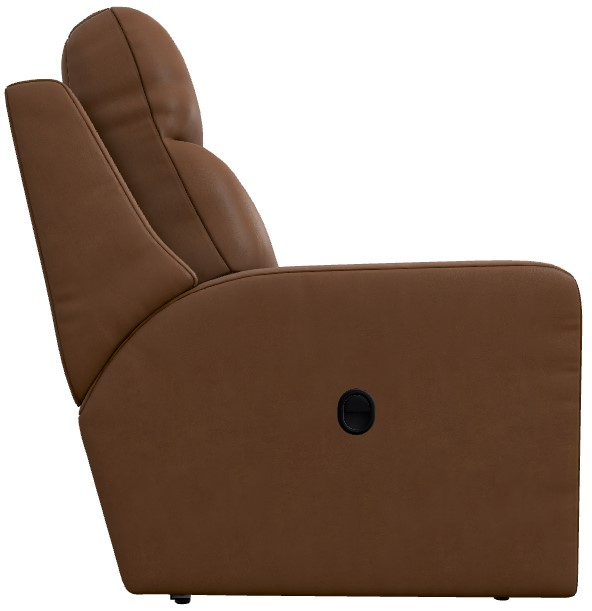 La-Z-Boy® Emmons Oak Leather Manual Reclining Loveseat| Langlois