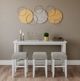 Jofran Inc. Urban Icon 4-Piece Gray/White Sofa Console and Stool Set-1