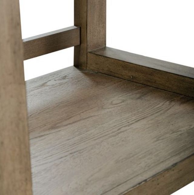Liberty Furniture Americana Farmhouse Dusty Taupe Leaning Pier Bookcase-5