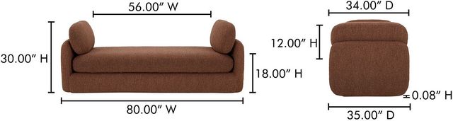 Moe's Home Collection Scout Toffee Daybed-2