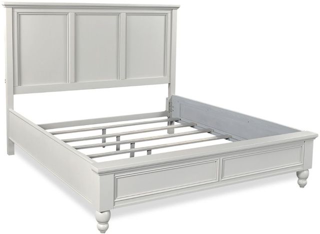 aspenhome® Cambridge Light Gray Paint California King Panel Bed-1