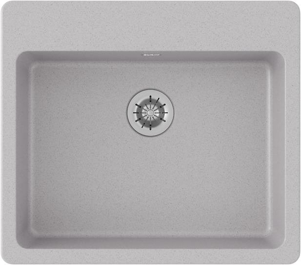 Elkay Quartz Classic® Graystone 25" x 22" x 5-1/2" Single Bowl Drop-In ADA Sink with Perfect Drain®-1