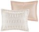 Olliix by Madison Park Gia Blush Full/Queen Polyester Back Print Long Fur Comforter Set-1
