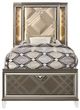 ACME Furniture Skylar Brown/Dark Champagne Twin Upholstered PaqnelBed-1