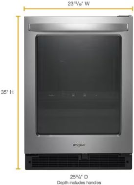 Whirlpool® 24" 5.2 Cu. Ft. Fingerprint Resistant Stainless Steel Beverage Center-4