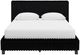Signature Design by Ashley® Zuraleus Black Queen Upholstered Panel Bed-2