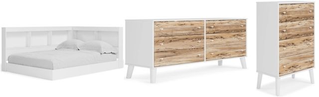 Signature Design by Ashley® Piperton 3-Piece White Full Bookcase Storage Bed Set-0