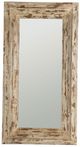 A & B Home Antique White Rectangle Floor Mirror-1