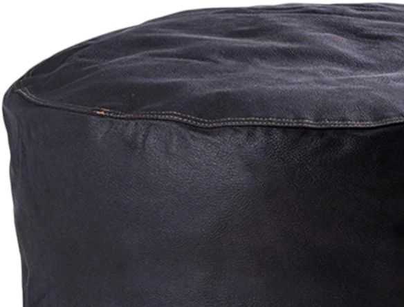 CordaRoy's® Black Pouf Footstool-1